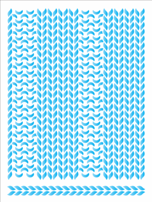 Stencil OPA 3313 - Pdbrasil Tricô - 15 x 20cm