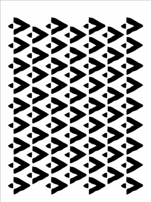 Stencil OPA 3350 - Estamparia Triângulos Irregulares - 15 x 20cm