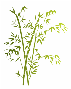Stencil OPA 3353 - Bambu Chinês - 20 x 25cm