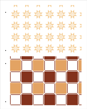 Stencil OPA 3357 - Estamparia Marchetaria I - 20 x 25cm