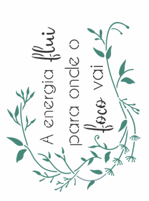 Stencil OPA 3376 - Frase A Energia Flui - 15 x 20cm