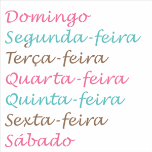 Stencil OPA 3428 - Semaninha - 30.5 x 30.5cm