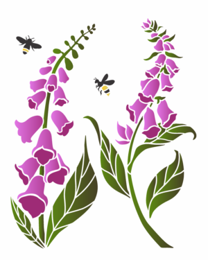 Stencil OPA 3520 - Flor Dedaleira  - 20 x 25cm