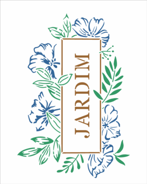 Stencil OPA 3573 - Palavras Jardim - 20 x 25cm