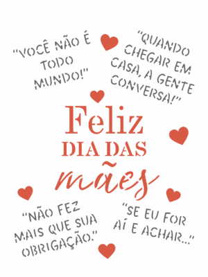Stencil OPA 3643 - Frases Mãe - 15 x 20cm