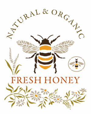 Stencil OPA 3658 - Farmhouse Abelha - 20 x 25cm