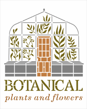 Stencil OPA 3665 - Frases Botanical Plants And Flowers - 20 x 25cm