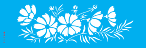 Stencil OPA 3763 - Flor De Cosmos I - 10 x 30cm
