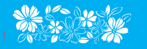 Stencil OPA 3764 - Flor Do Campo I - 10 x 30cm