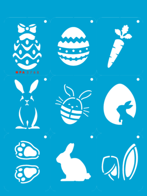 Stencil OPA 3768 - Chaveirinho Páscoa - 15 x 20cm