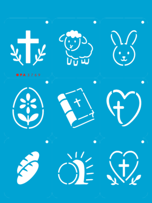 Stencil OPA 3769 - Chaveirinho Páscoa I - 15 x 20cm