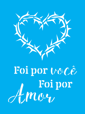 Stencil OPA 3775 - Religião Coroa De Cristo - 15 x 20cm