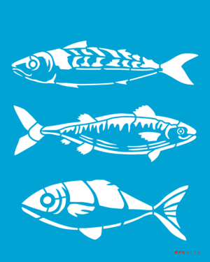 Stencil OPA 3778 - Náutico Peixes - 20 x 25cm
