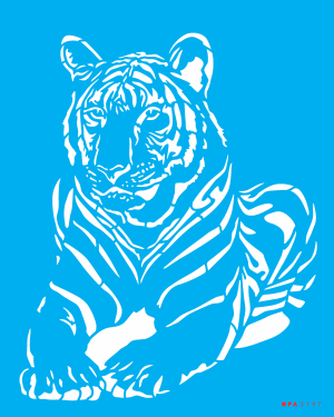 Stencil OPA 3797 - Animais Tigre - 20x25 cm