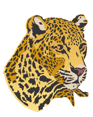 Stencil OPA 3796 - Animais Onça - 20x25 cm