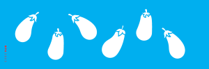 Stencil OPA 3803 - Feirinha Legumes Berinjelas - 10x30 cm