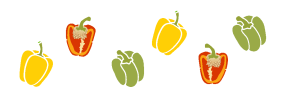 Stencil OPA 3805 - Feirinha Legumes Pimentões - 10x30 cm