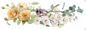 Transfer OPA 3831 - Flores e Pássaros - 07x20 cm