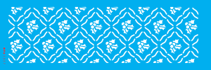 Stencil Opa 3837 - Estamparia Azevinho - 10x30cm