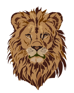 Stencil Opa 3847 - Animais Leão - 20x25cm