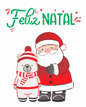 Stencil Opa 3848 - Papai Noel Amigo - 20x25cm