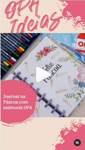 Stencil Simples 15×20cm – Feliz Páscoa II – OPA3197  |  Stencil OPA 3195 - Coelho e Flores - 14 x 14cm  |  Stencil OPA 1899 - Estamparia Cenoura - 14x14cm Duplo