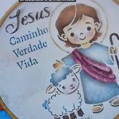 Stencil OPA 3776 – Religião Menino Jesus – 15 x 20cm